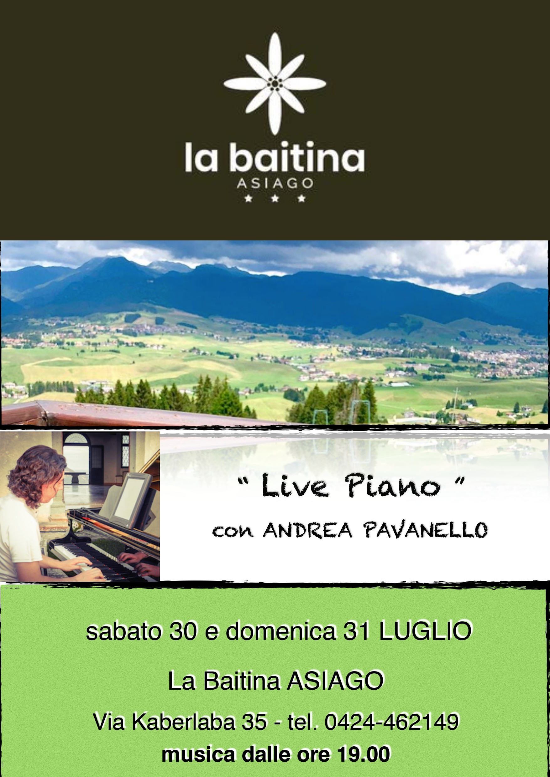 Live Piano - La Baitina Asiago
