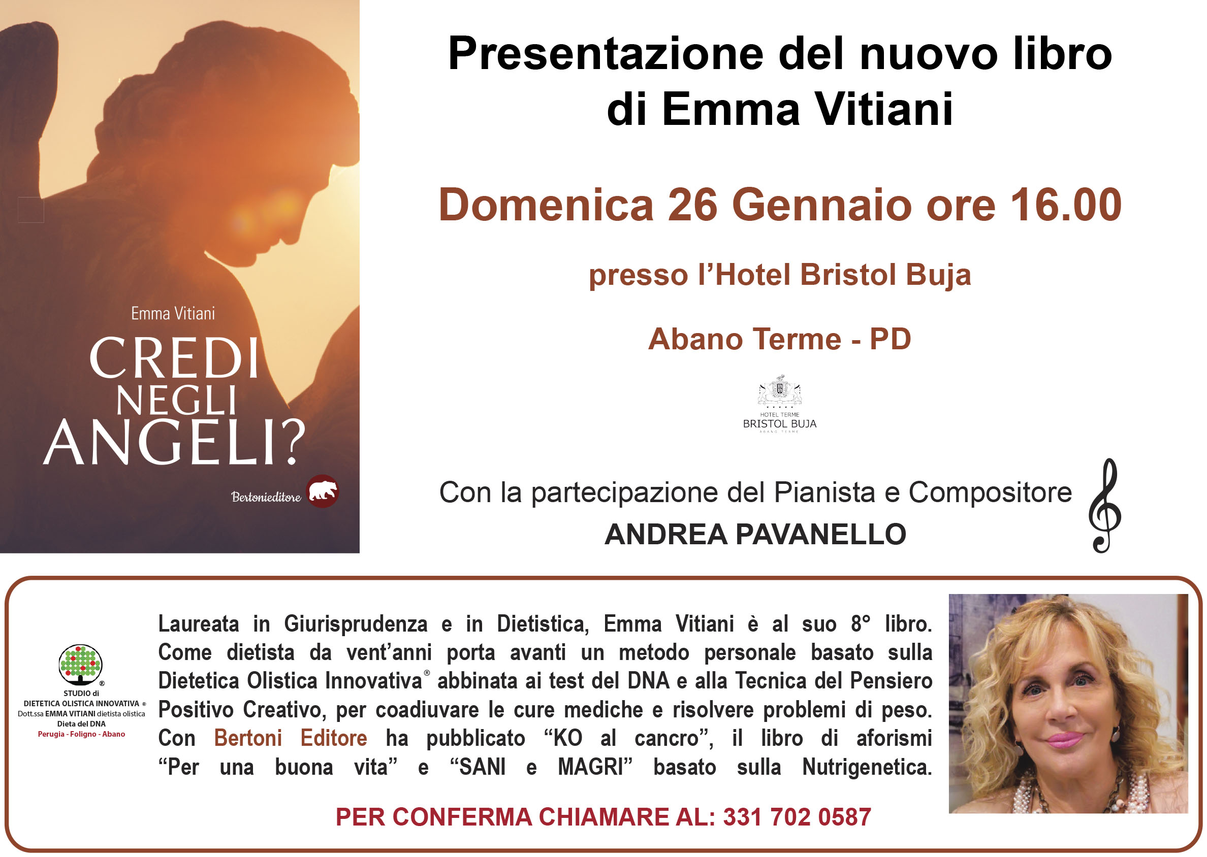 Presentazione del libro "Credi negli angeli?" musiche di Andrea Pavanello 